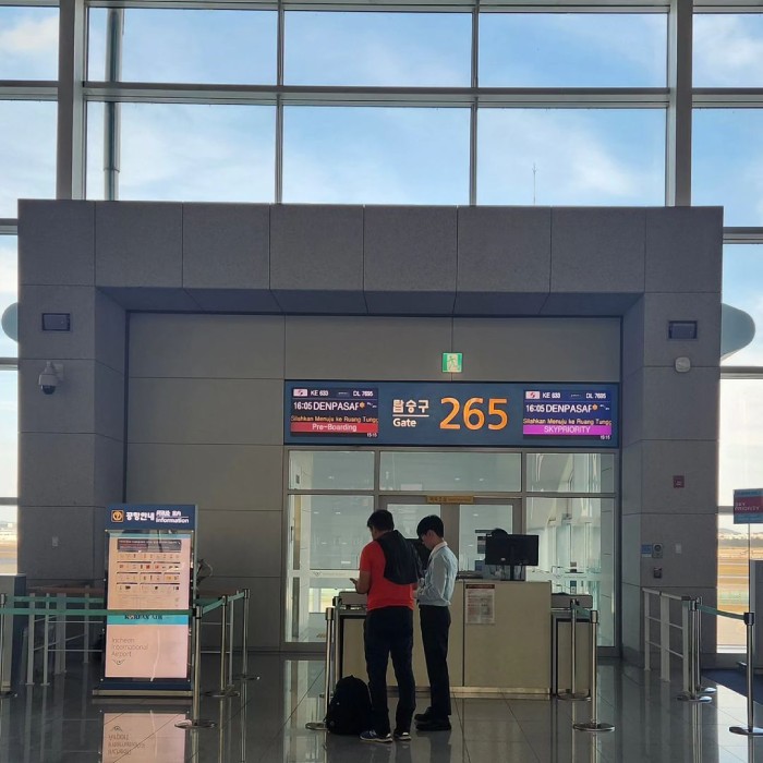 check-in tại sân bay Incheon đúng chuẩn