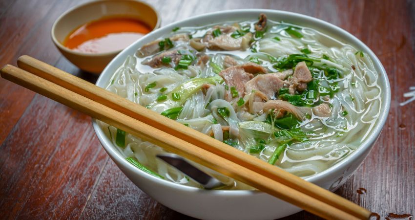 Phở mang hương vị đậm đà cùng nước dùng thơm ngo