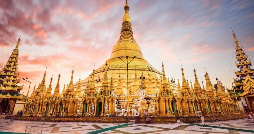 Ngôi chùa cổ nhất Thế Giới Shwedagon trong tour hàng không Myanmar