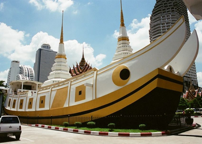 Kiến trúc chùa thuyền độc đáo tại Thái Lan