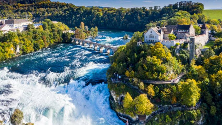 Check in Thác Rhine lớn nhất Châu Âu