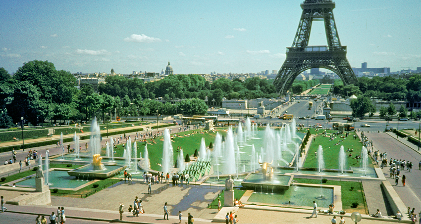 Quảng trường Place de Trocadero ngắm nhìn tháp Eiffel