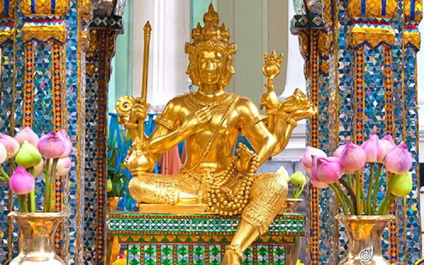 Đền thờ phật 4 mặt là nơi cầu bình an của người dân Thái Lan