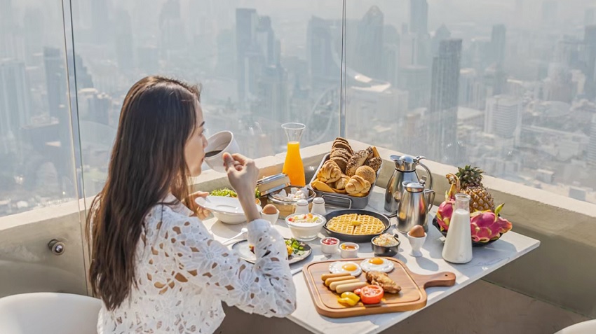 Trải nghiệm ẩm thực độc đáo tại tầng 86 tòa Baiyoke Sky