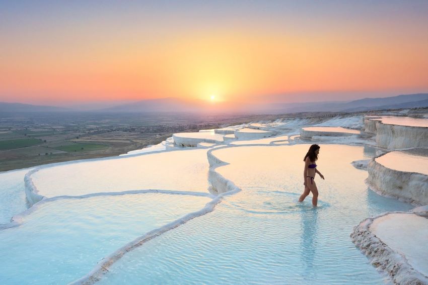 Pamukkale là kỳ quan thiên nhiên độc đáo ở Thổ Nhĩ Kỳ