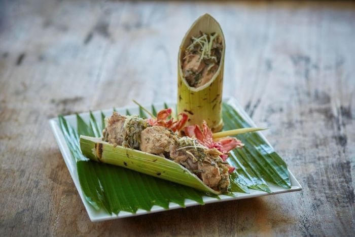 Món gà nướng tre ở Brunei có công thức chế biến rất độc đáo