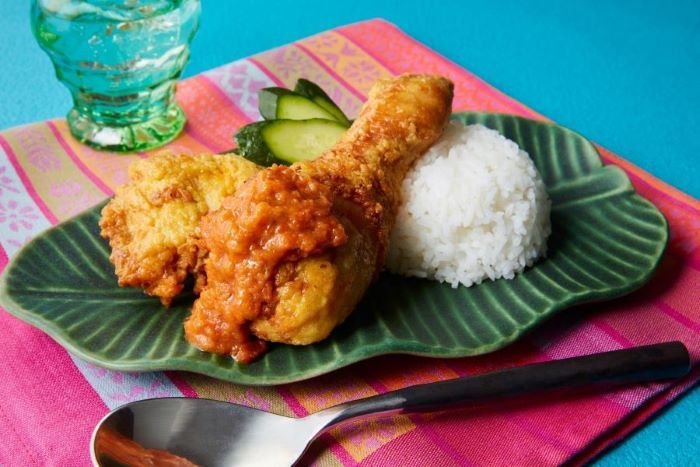 Món Nasi Katok đặc trưng của nền ẩm thực Brunei