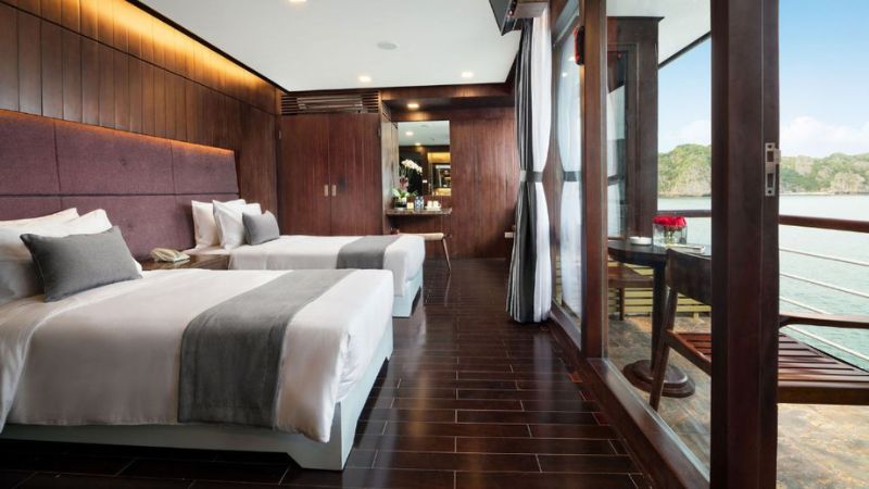 Thiết kế sang trọng của phòng Suite