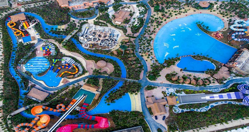 Công viên nước Sun World Sầm Sơn nhìn từ trên cao