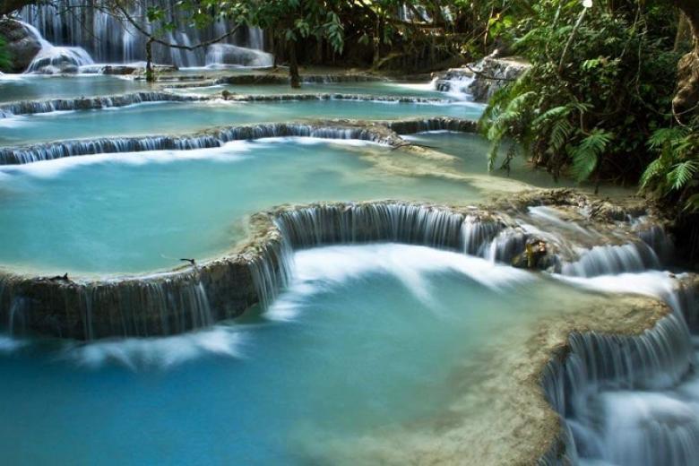 Khu du  lịch thác Kuang Si
