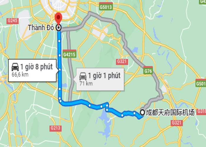 Hướng dẫn di chuyển từ sân bay Thiên Trụ Sơn về trung tâm thành phố