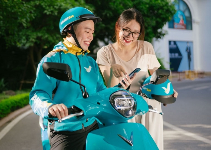 Các dịch vụ xe công nghệ cũng khá phổ biến tại sân bay Cam Ranh