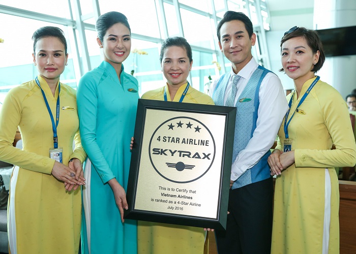 xếp hạng sao của các hãng hàng không: 4 sao cho Vietnam Airlines