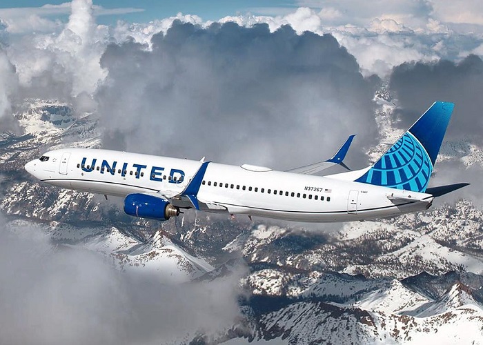 Mãy bay hãng hàng không United Airlines