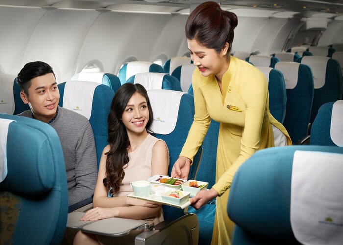 Đặt đồ ăn trên máy bay Vietnam Airlines