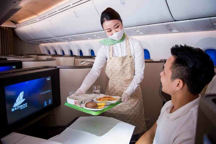 Đặt đồ ăn trên máy bay Bamboo Airways