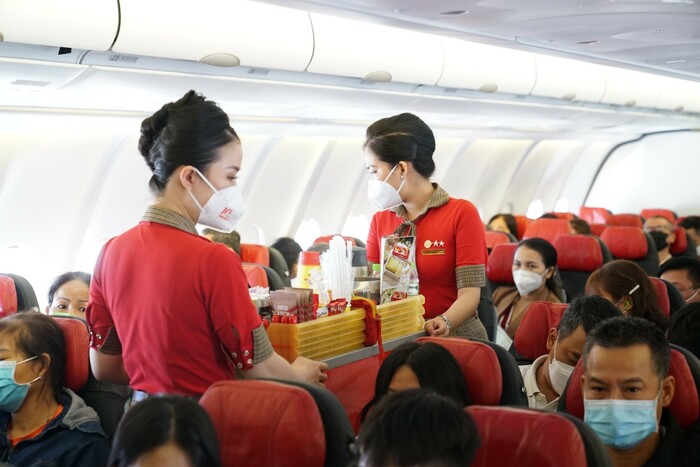 Đặt đồ ăn trên máy bay VietJet Air