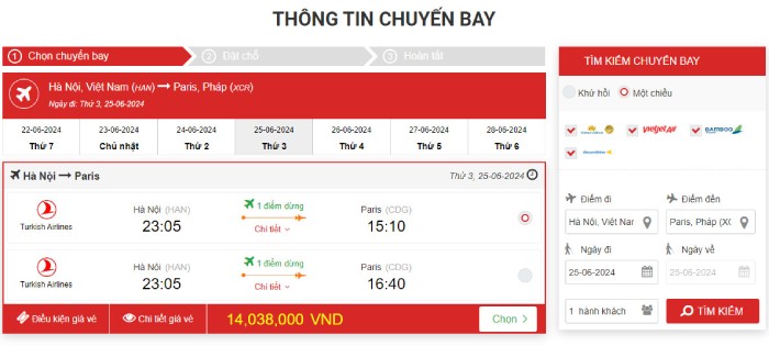 săn vé máy bay đi Paris giá rẻ