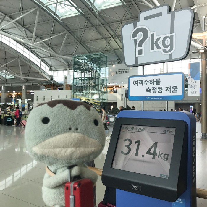 check-in tại sân bay Incheon chú trọng hành lý