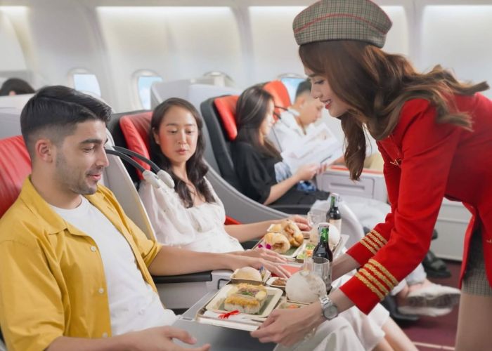 Suất ăn trên máy bay Vietjet Air