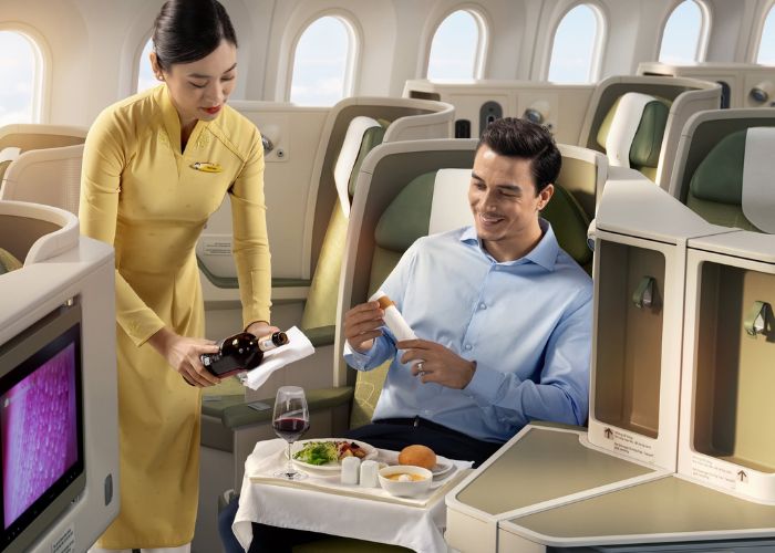 Suất ăn trên máy bay Vietnam Airlines