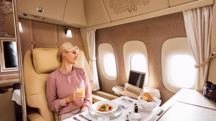 Tìm hiểu các hạng ghế của Emirates Airlines: Hạng Nhất