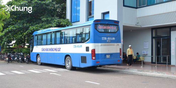 di chuyển từ sân bay Phù Cát về Quy Nhơn bằng xe bus