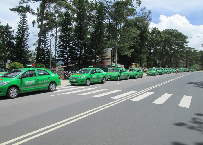 Taxi là lựa chọn phổ biến nhất cho những ai mong muốn di chuyển từ sân bay Đà Lạt về trung tâm nhanh chóng