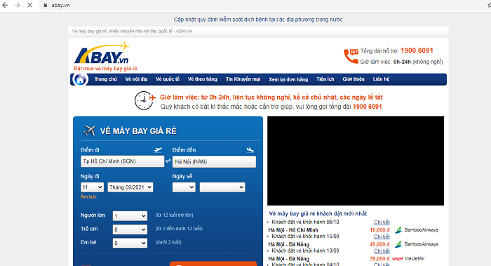 trang web bán vé máy bay online: Abay.vn là trang web chuyên cung cấp các dịch vụ về bán vé máy bay online
