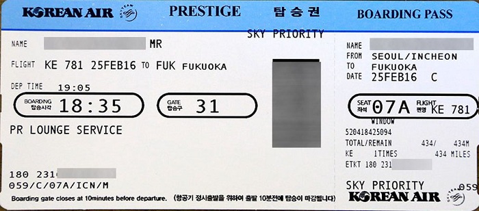 vé máy bay hãng hàng không Korean Air