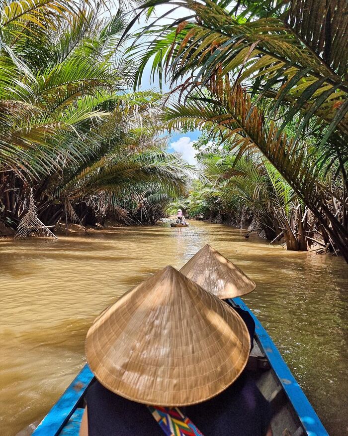 Du khách có thể chọn 2 hướng di chuyển khi đến Cù lao Minh ở Bến Tre