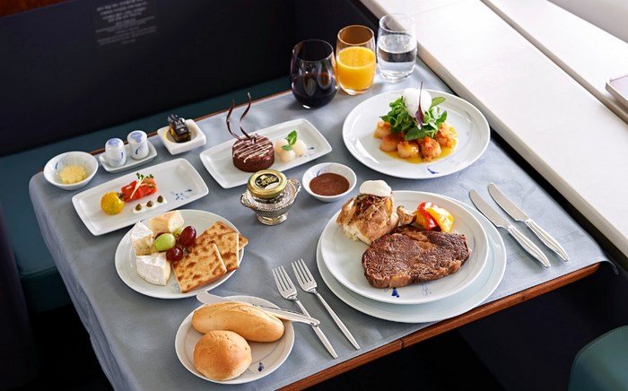 Bữa ăn trên các chuyến bay của korean Air