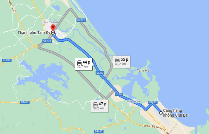 Hướng dẫn di chuyển từ sân bay Chu Lai về thành phố Tam Kỳ nhanh nhất