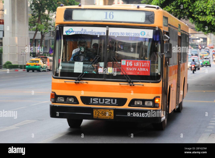 Di chuyển từ sân bay Don Muang về trung tâm bằng xe bus