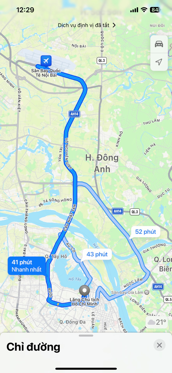 Hướng dẫn di chuyển từ sân bay Nội Bài về Lăng Bác 