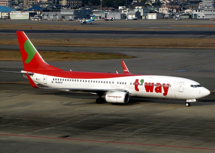 Hãng hàng không của Hàn Quốc - T'way Airlines hãng hàng không đa dạng các chặng bay