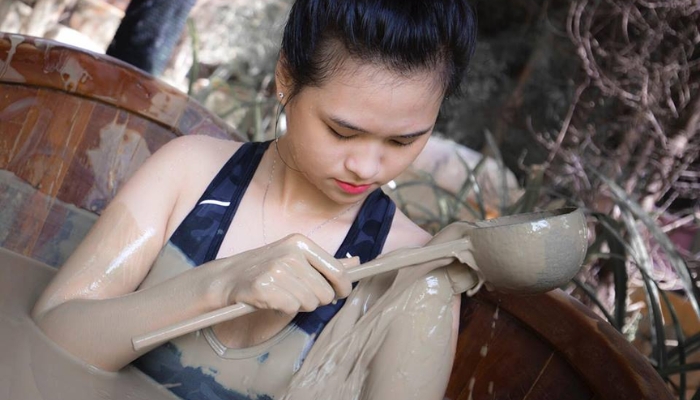 Tắm bùn ở Nha Trang mang lại những phút giây thư giãn