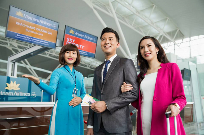 Hành khách đặt vé máy bay đến Buôn Mê Thuột từ Hà Nội hạng thương gia được ưu tiên làm thủ tục check in