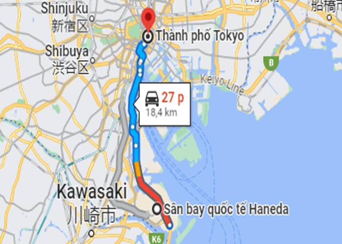 Hướng dẫn di chuyển từ sân bay Haneda về trung tâm Tokyo 