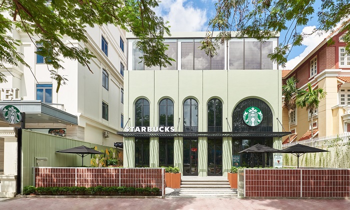 Starbucks Lê Hồng Phong là quán cà phê gần sân bay Cát Bi 