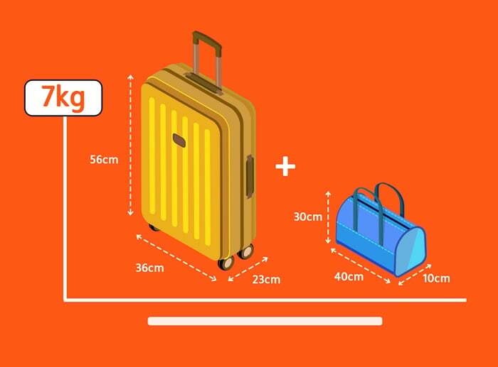 Hành khách mua vé máy bay đến Cần Thơ từ Vinh hạng phổ thông Vietjet Air lưu ý cân nặng và kích thước hành lý xách tay 