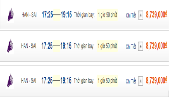Cập nhật vé máy bay đến Siem Reap từ Hà Nội hạng thương gia Cambodia Angkor Air mới nhất 