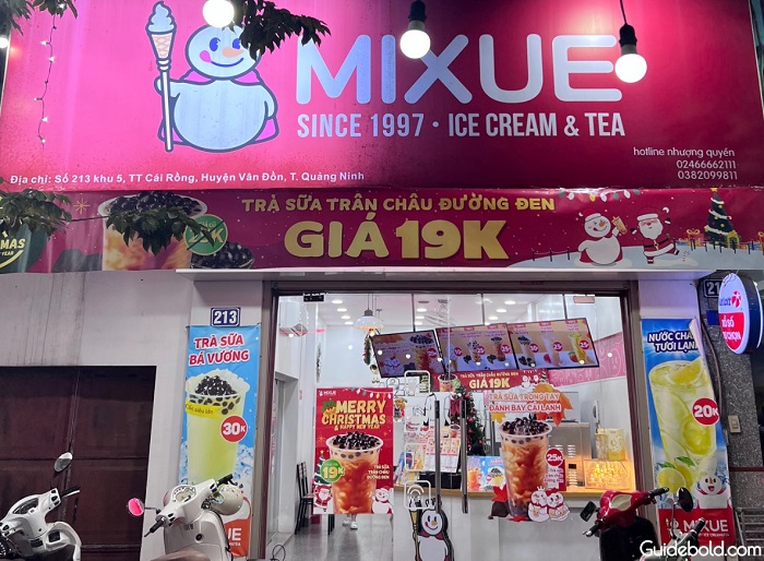 Mixue là thương hiệu trà sữa, kem, quán cà phê gần sân bay Vân Đồn