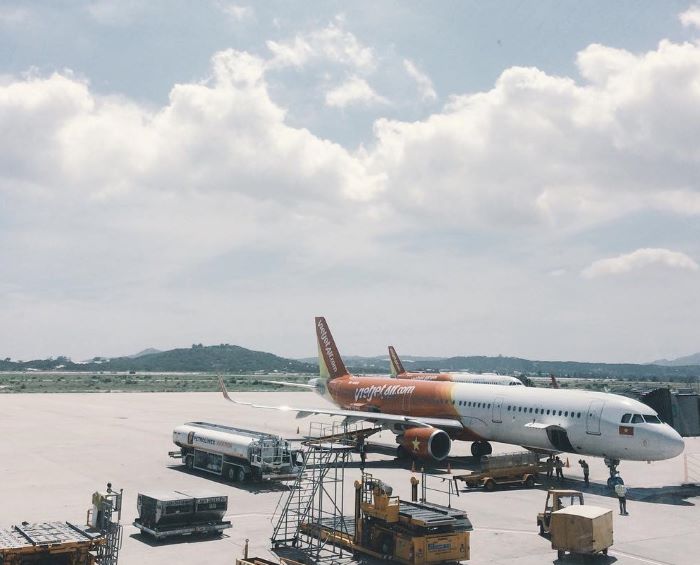 Nơi đỗ của máy bay tại sân bay Cam Ranh