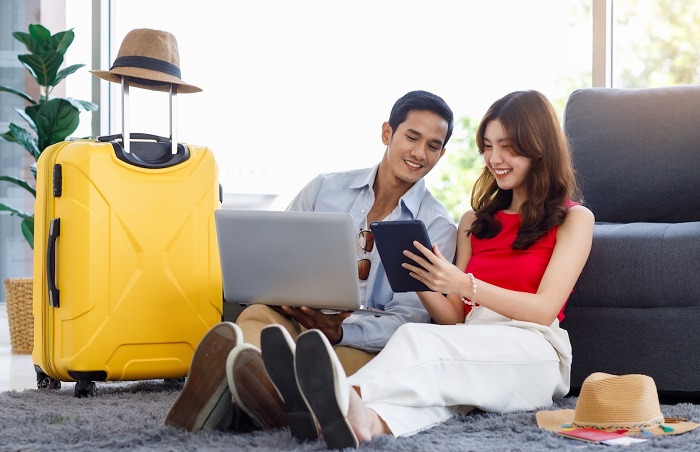 Tốt nhất nên mua hành lý ký gửi Thai Airways trước khi ra sân bay - Ảnh: Internet