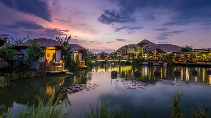 Nhà hàng Lúa Nếp được phân thành nhiều khu, thuận lợi cho thực khách trải nghiệm - Ảnh: Cơ Sở Dữ Liệu Việt Nam