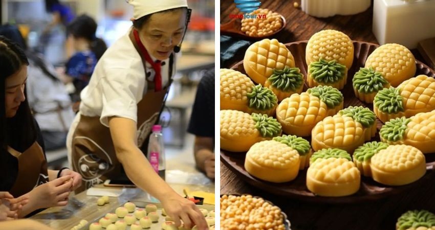Làm bánh tại Lâu đài Dứa Vàng Vigor Kobo